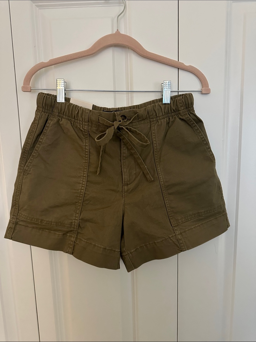 Banana Republic Olive Green Utility Drawstring Shorts XS